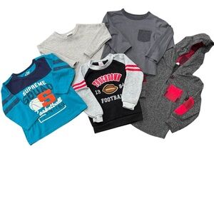 5 Toddler boys Size 2T shirts & hoodie